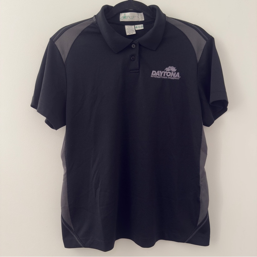 Vintage 2000s Y2K Daytona International Speedway Racing Polo Car Size Large L